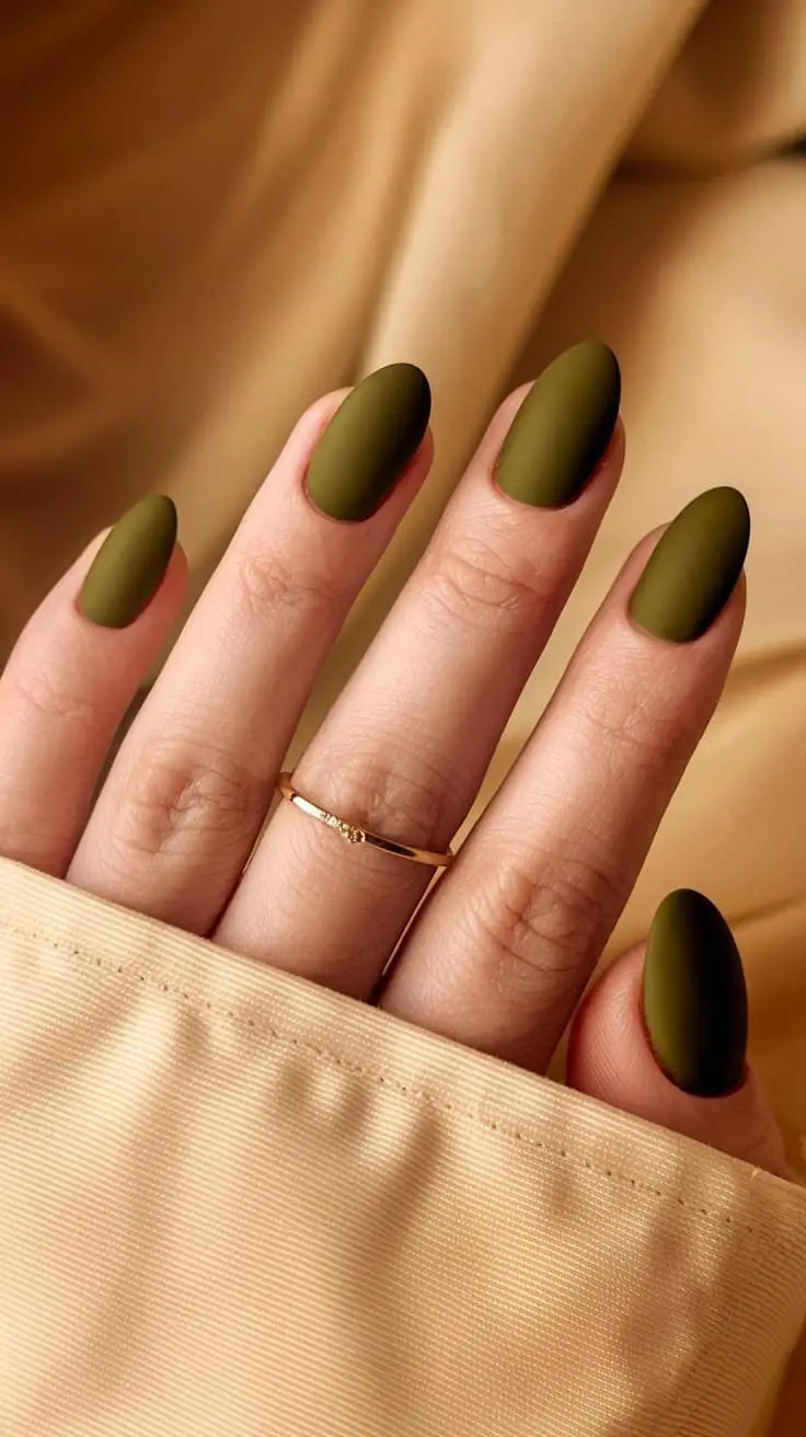 Matte Olive Minimalism (That Says “I’m Effortlessly Cool”)
