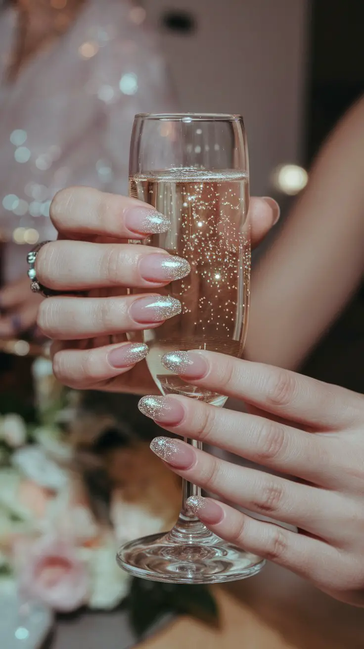 Micro Glitter Fade (That Catches Light Like You’re Wearing Tiny Diamonds)