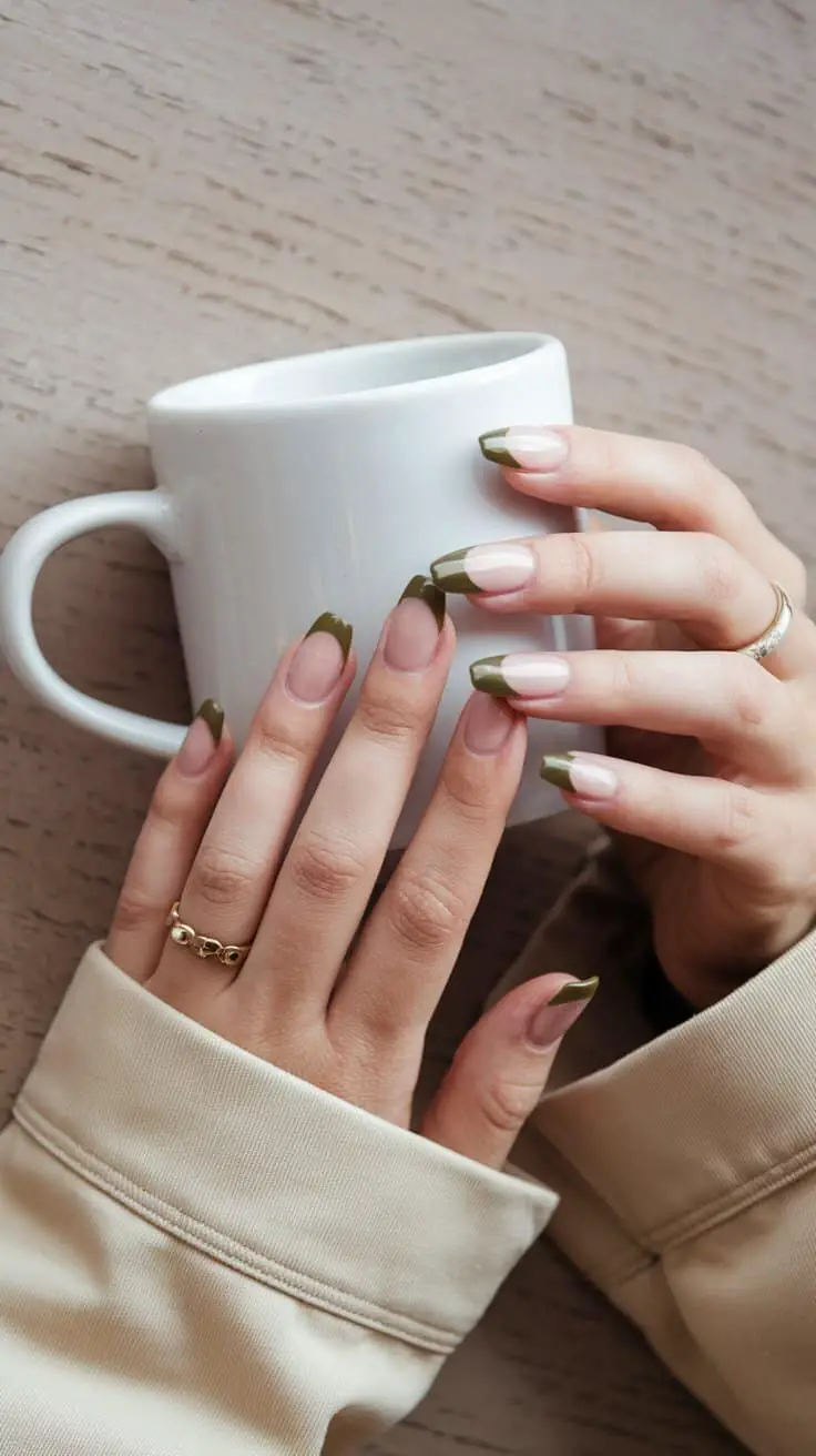 Olive French Tips (That Twist a Classic Into Something Fresh)