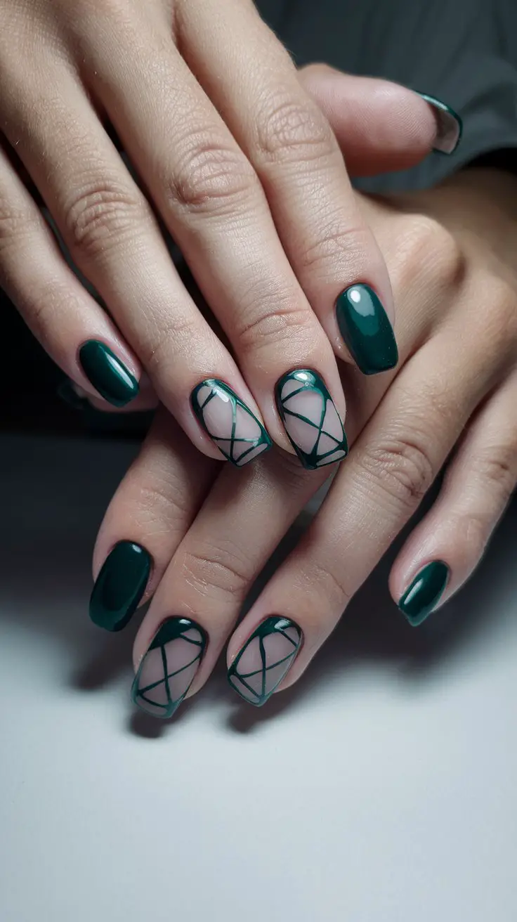 Pine Green Negative Space (That’s Minimalist But Make It Fashion)