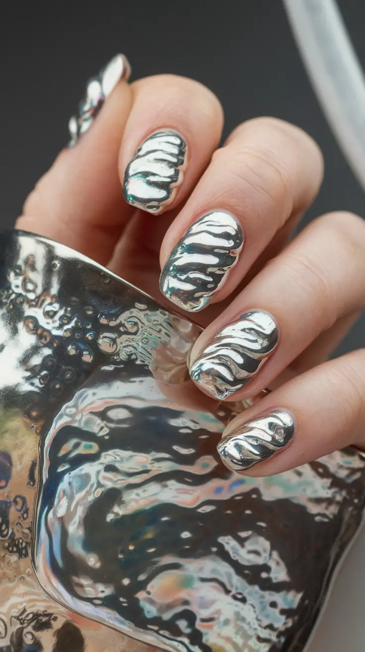 Textured Pearl Chrome (That Feels Like Touching Actual Seashells)