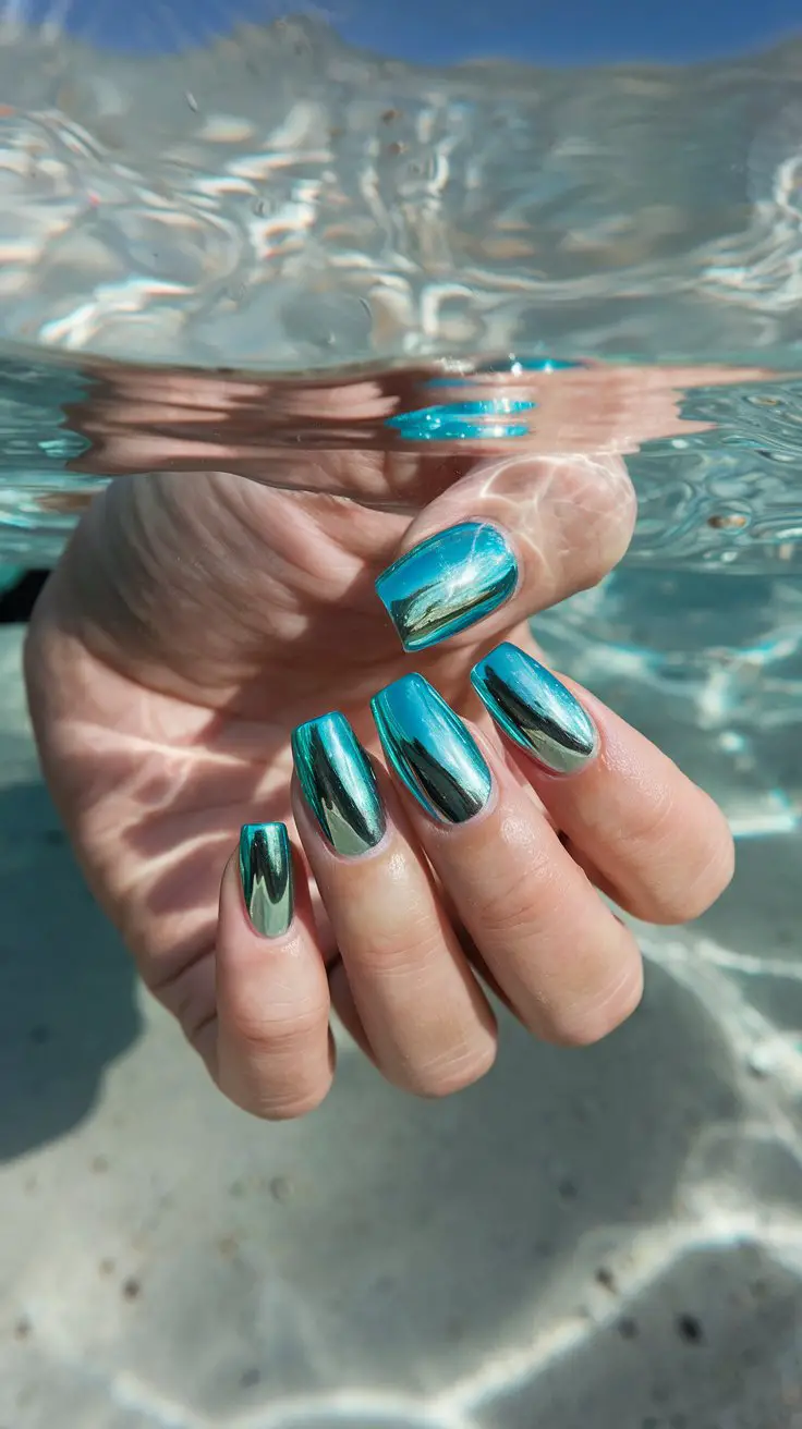 Aqua Chrome Dreams (Because You're A Literal Goddess)