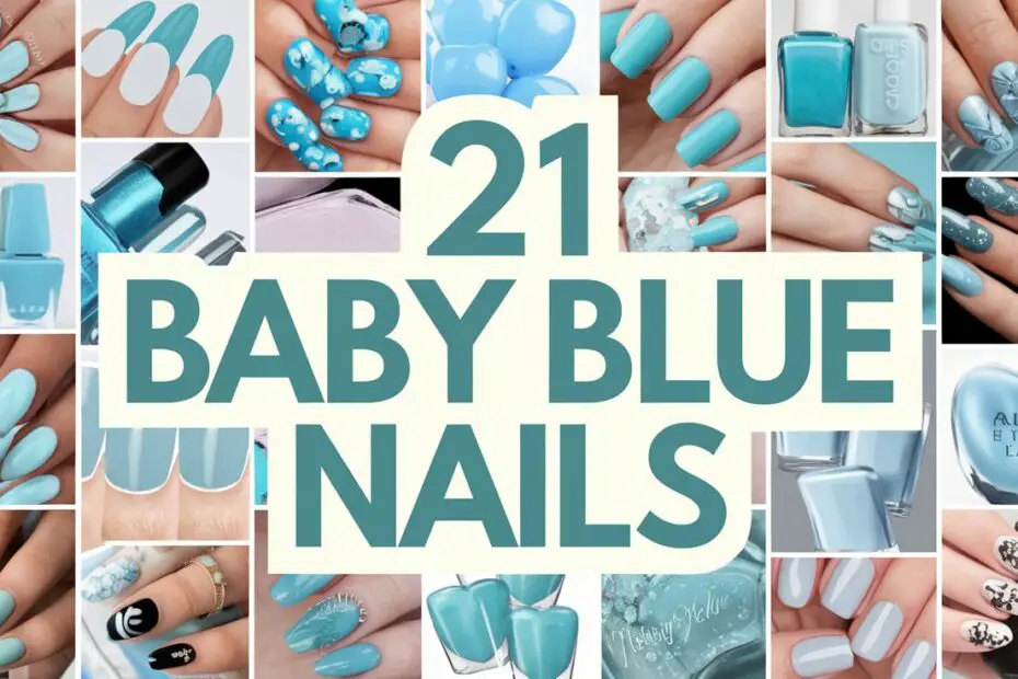 Baby Blue Nails