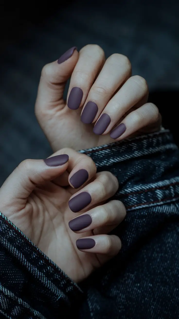 Deep Lilac with Matte Top Coat (Moody But Make It Chic)