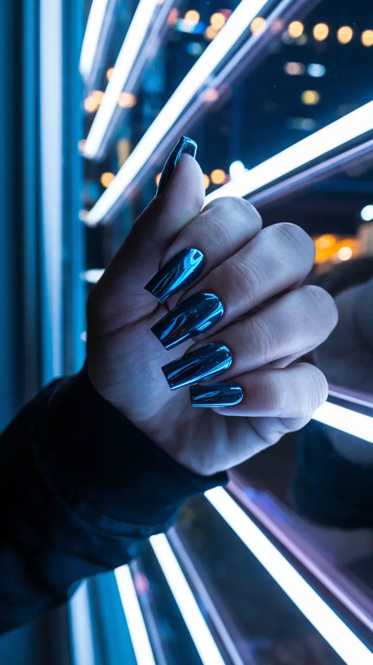 Electric Blue Chrome (That Looks Like You Dipped Your Nails in Lightning)