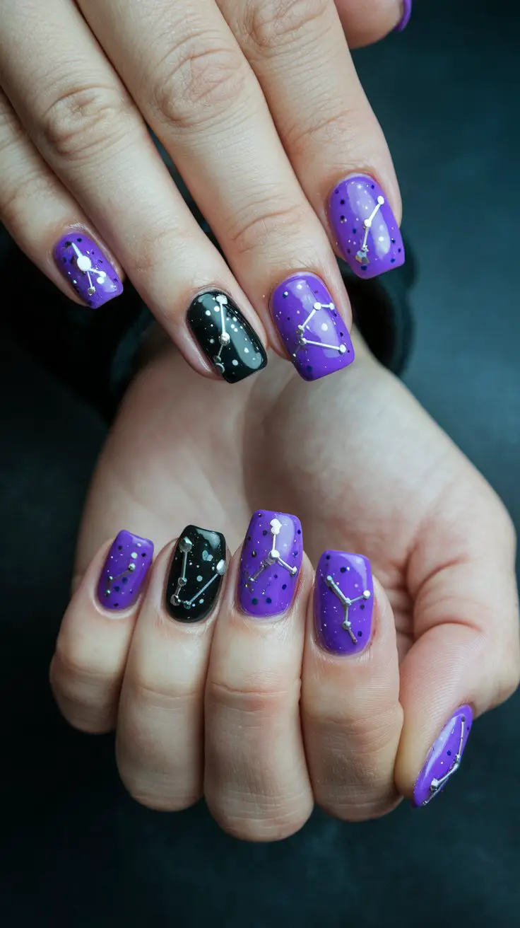 Electric Purple Constellation Map (For Your Inner Space Princess)