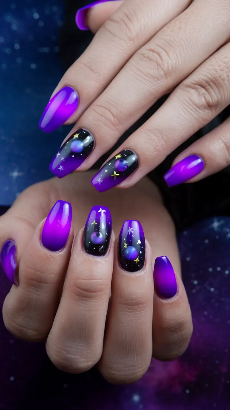 Electric Purple Ombre (That Gives Galaxy Goddess Vibes)