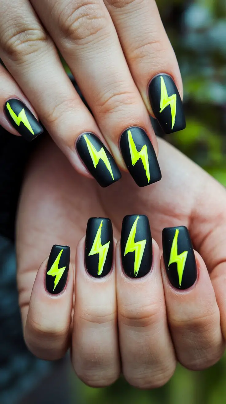 Electric Yellow Lightning Bolts (That Give Zeus's Daughter Vibes)