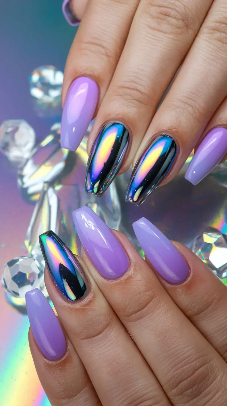 Lavender Chrome Finish (That Alien Princess Aesthetic)