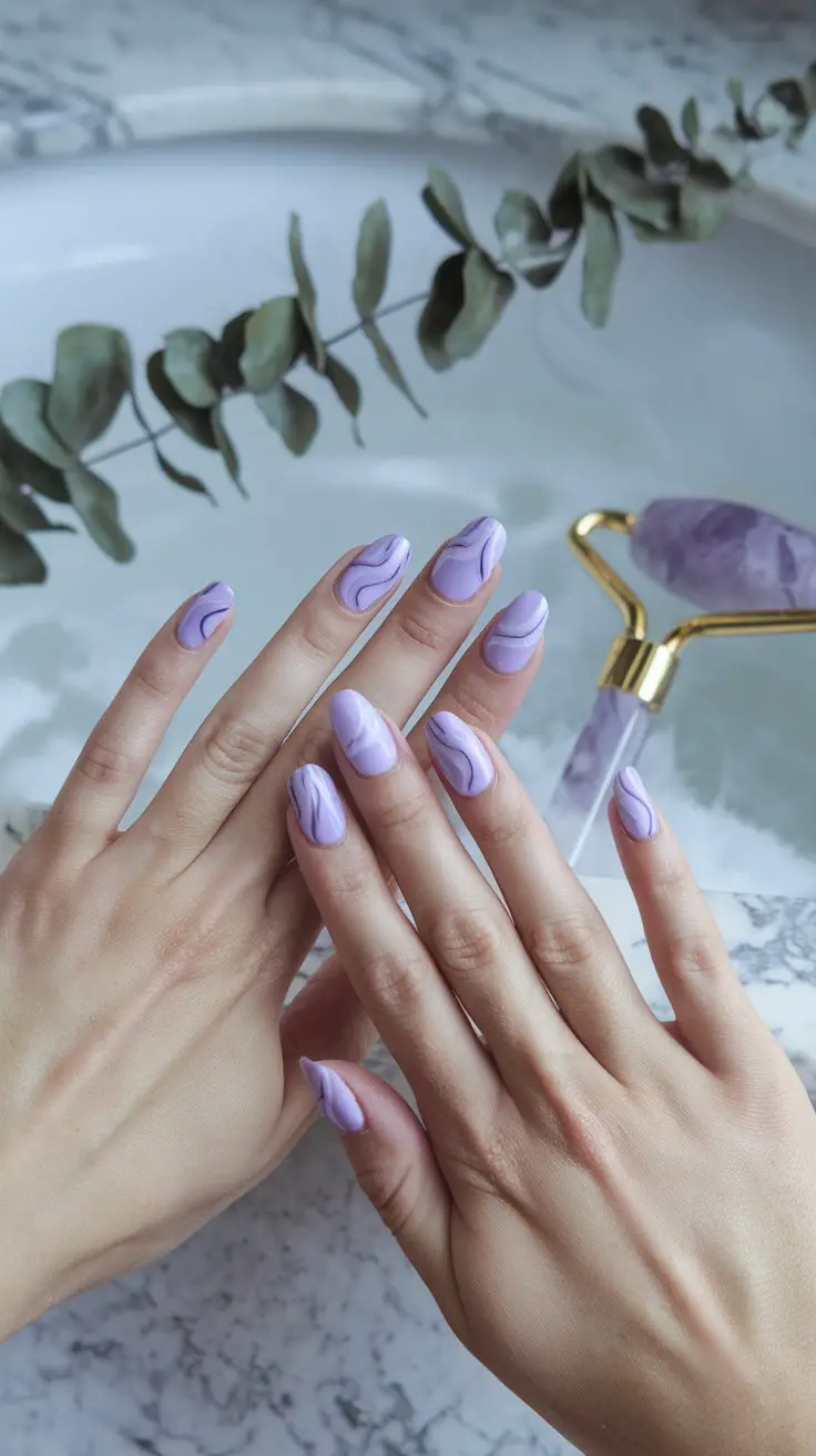 Lilac Marble Swirls (Giving Major Spa Day Energy)