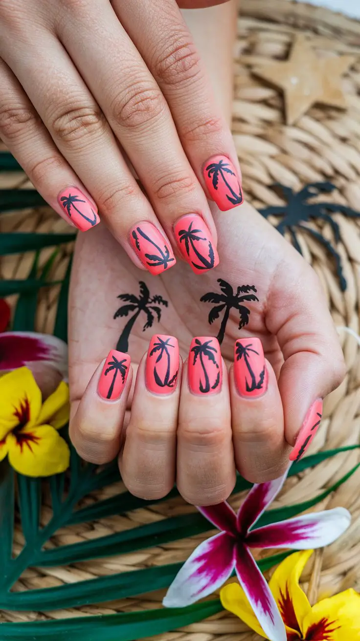 Palm Tree Silhouette Magic (Because Vacation Mode Is A Lifestyle)