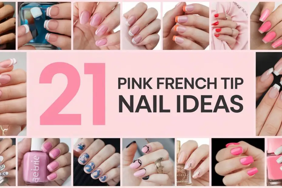 Pink French Tip Nail Ideas