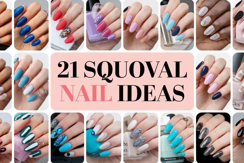 Squoval Nail Ideas