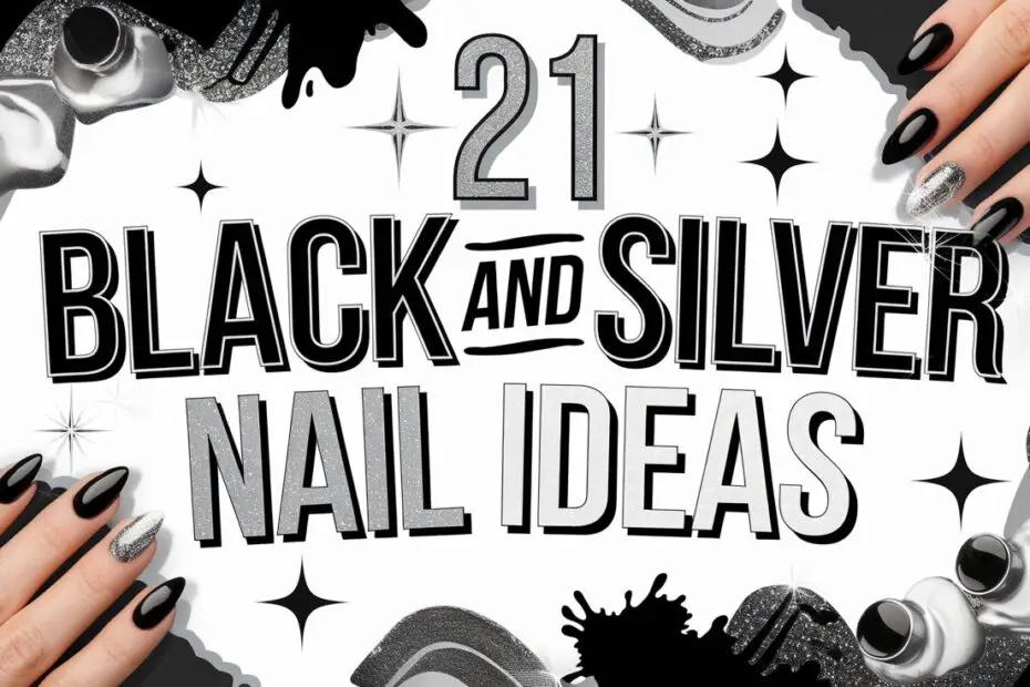 Black and Silver Nail Ideas