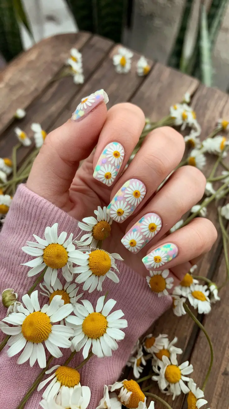 Daisy Chain Dream Nails (Because Flower Power Never Goes Out of Style)