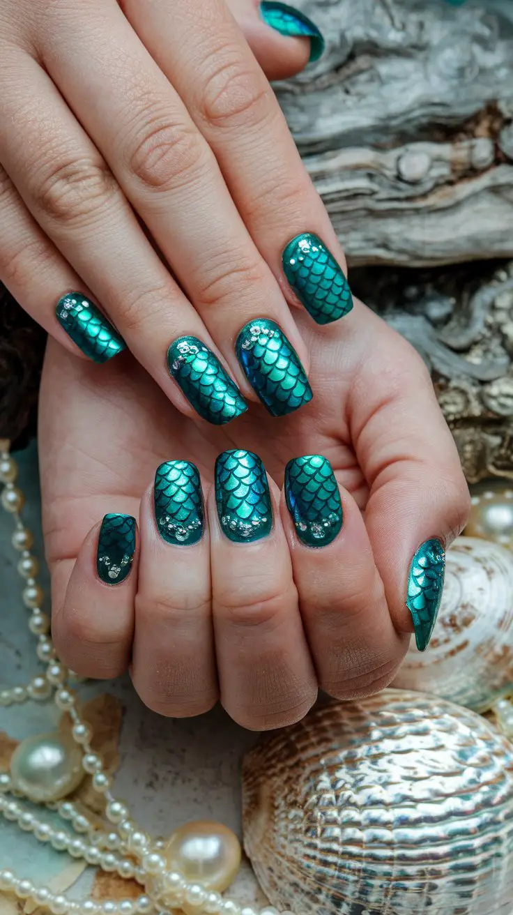 Mermaid Scales Teal (That Literally Makes You Look Like Ariel’s Cool Sister)