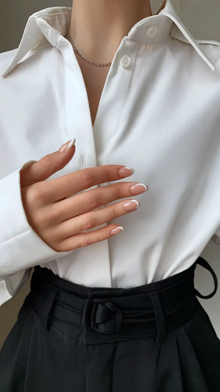 Minimalist French Tips (But Make It Baddie)