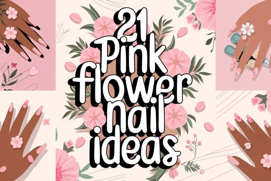 Pink Flower Nail Ideas