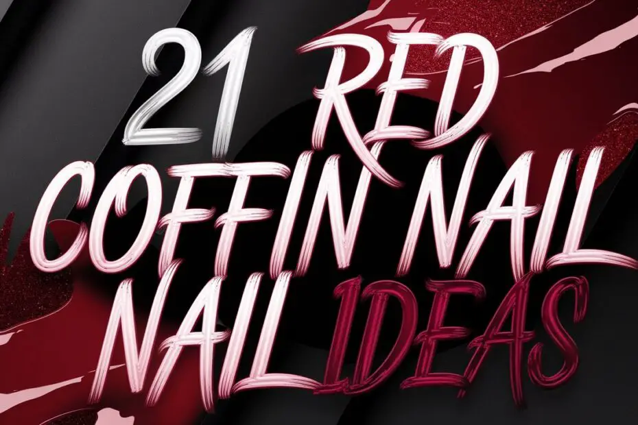 Red Coffin Nail Ideas