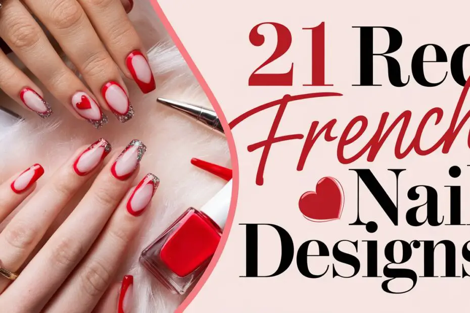 Red French Nail Designs