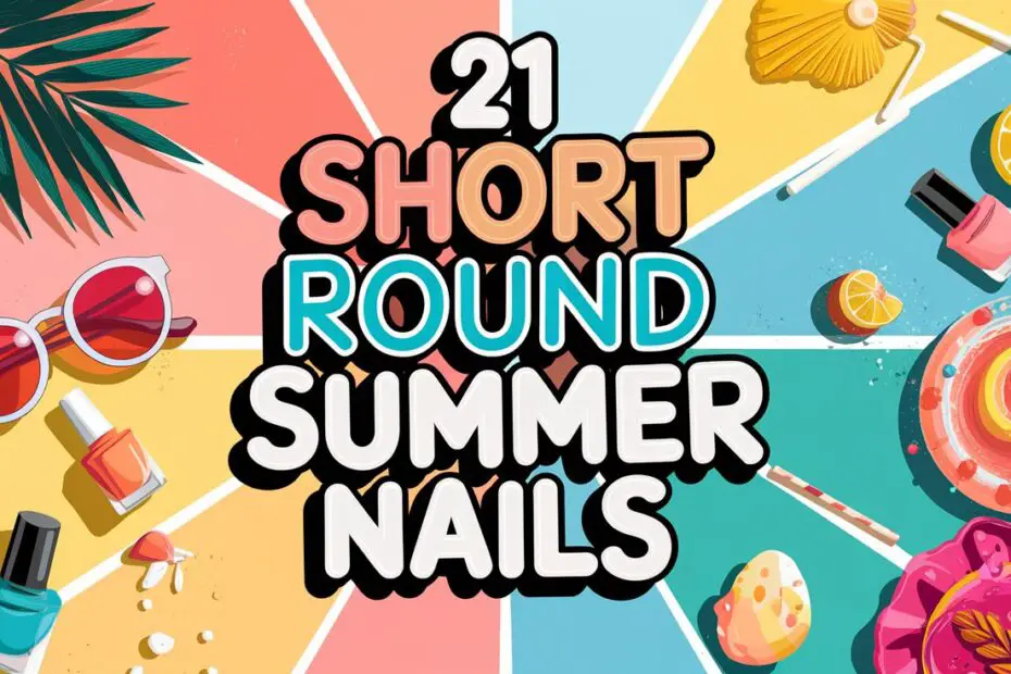 Short Round Summer Nails