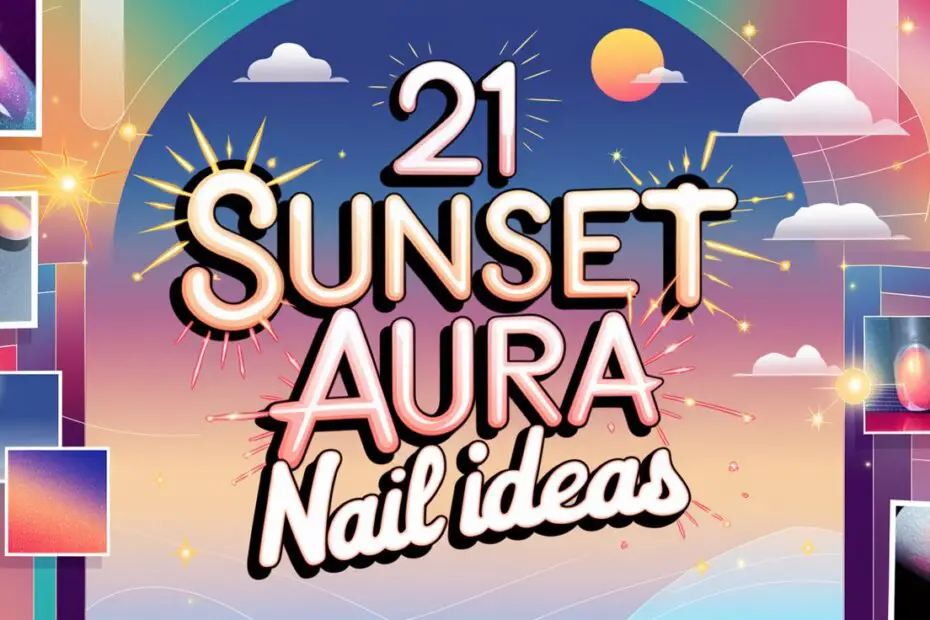 Sunset Aura Nail Ideas