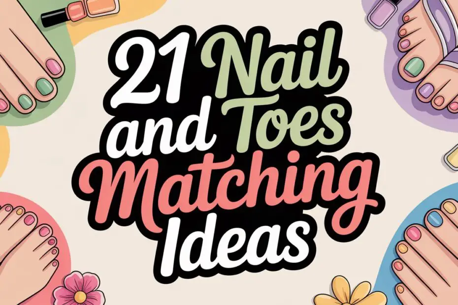 Nail and Toes Matching Ideas