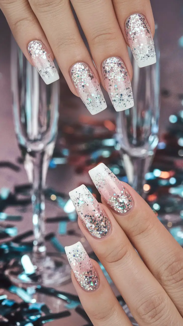 Turquoise Glitter Gradient (That Screams Party Girl Energy)