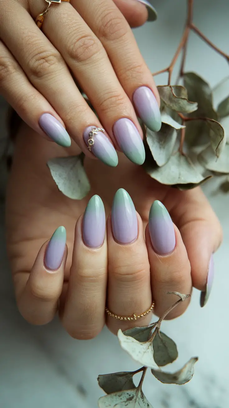 Lavender and Sage Ombré (That Looks Like a Dreamy Sunset)