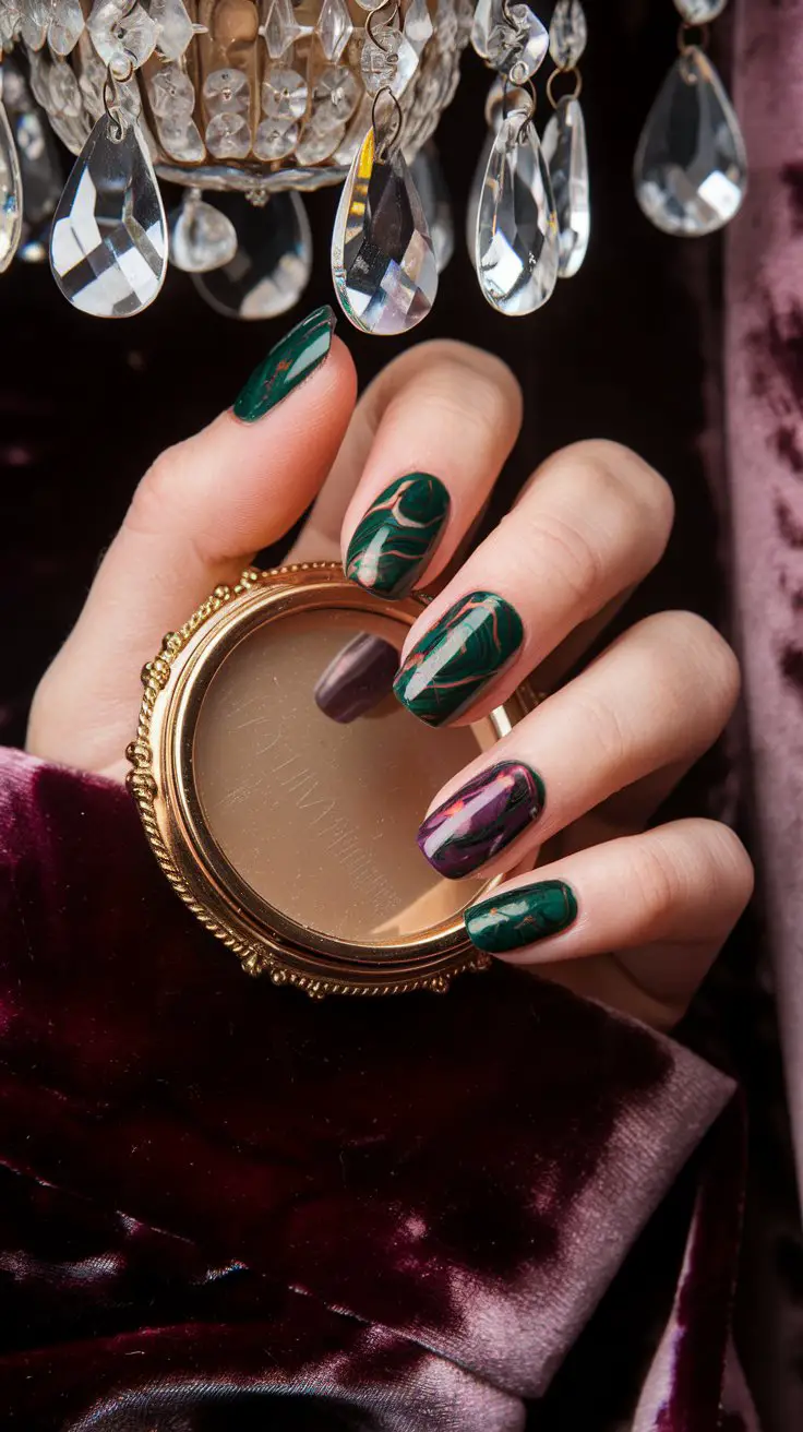 Sage Green and Mauve Half-Moon (That’s Vintage Chic)