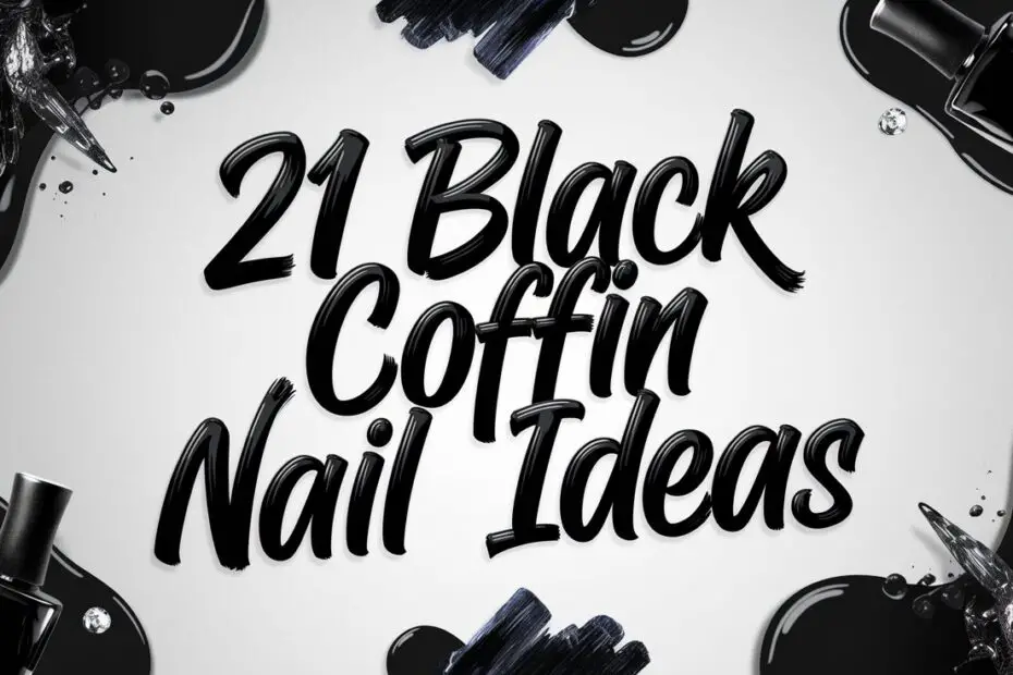 Black Coffin Nail Ideas