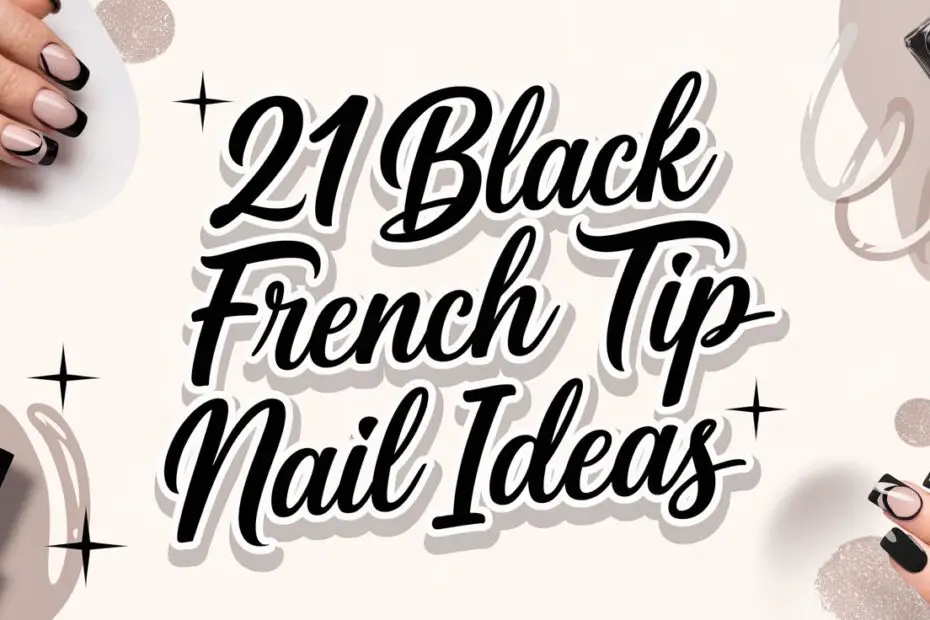 Black French Tip Nails
