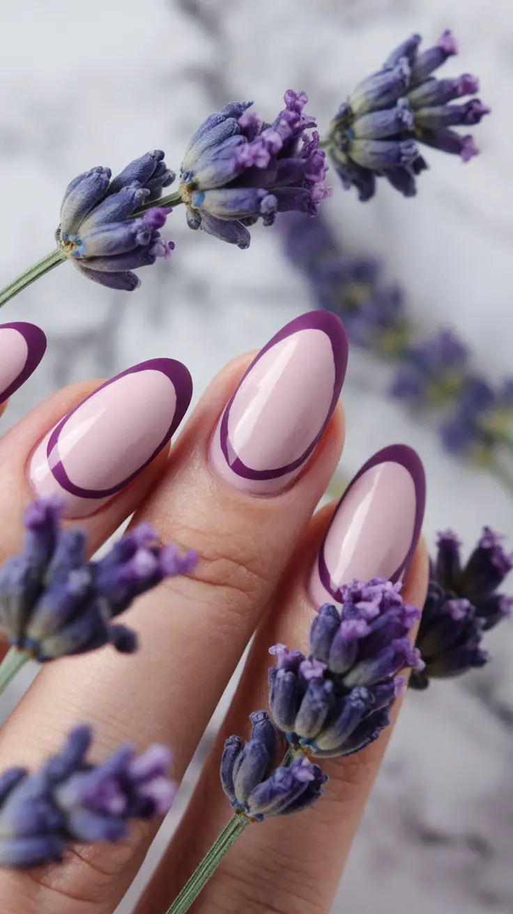 Deep Purple French Tips (Because Basic French Manicures Could Never)