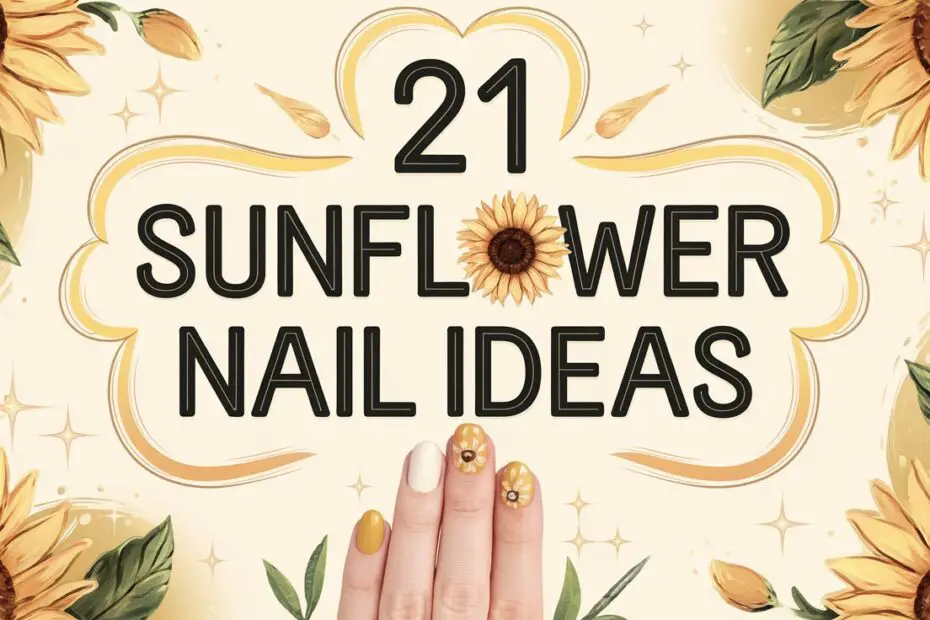 Sunflower Nail Ideas