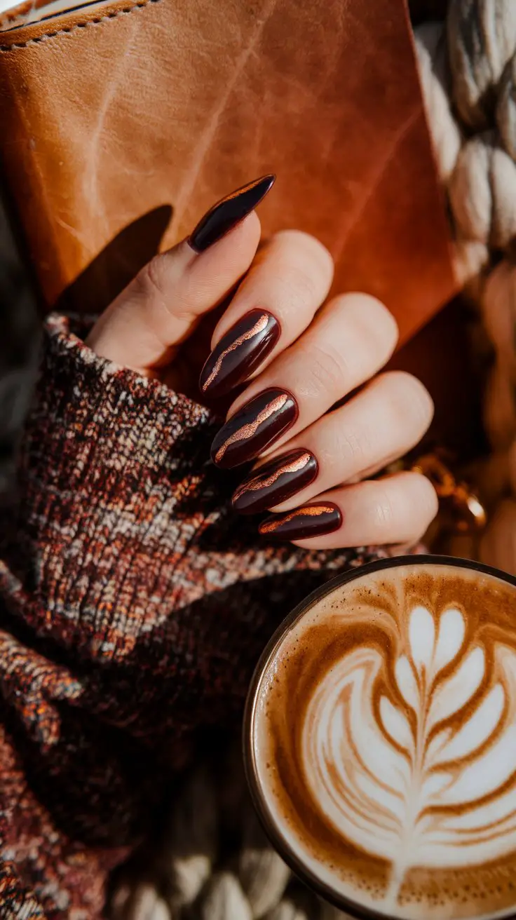 Burgundy Cat Eye (That’s Autumn in Nail Form)