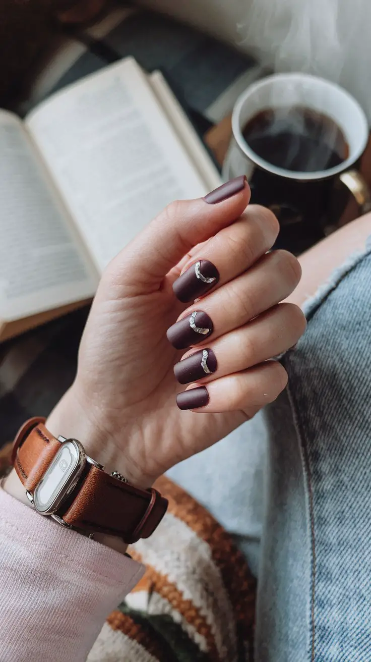 Deep Plum Cat Eye with Matte Topcoat (Because Glossy Isn’t Always The Answer)