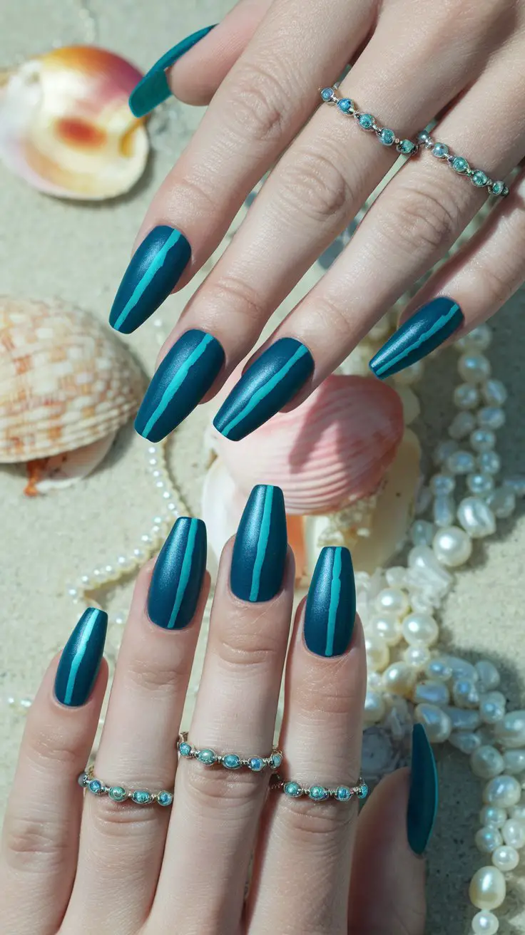 Deep Teal Cat Eye (That’s Mermaid Meets Elegance)