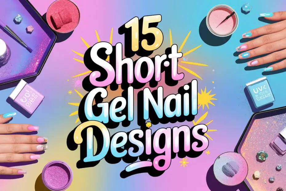 Gel Nail Designs Short