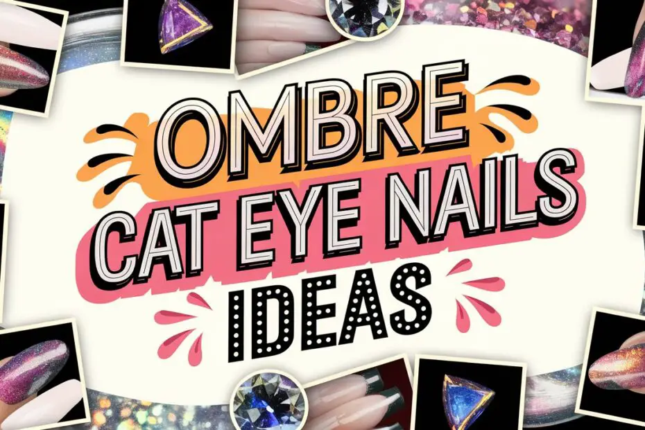 Ombre Cat Eye Nails