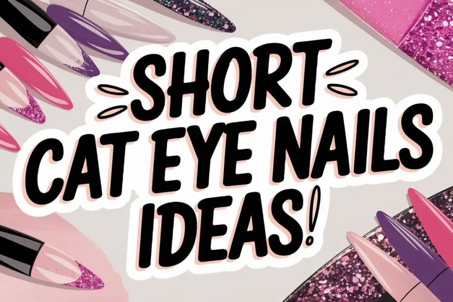 Short Cat Eye Nails