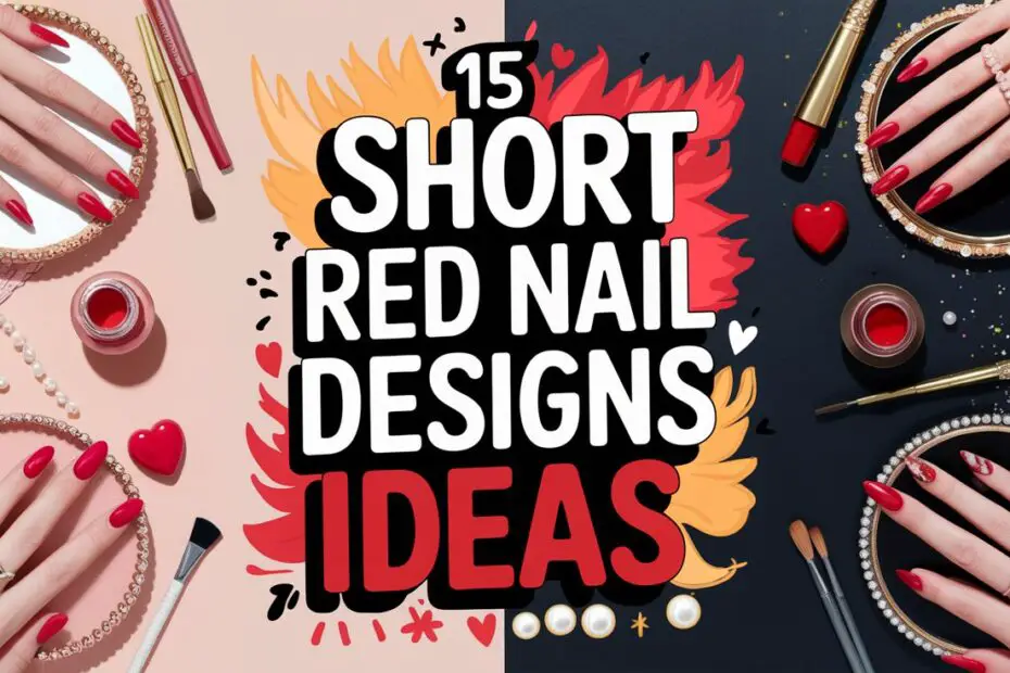 Short Red Nail Designs
