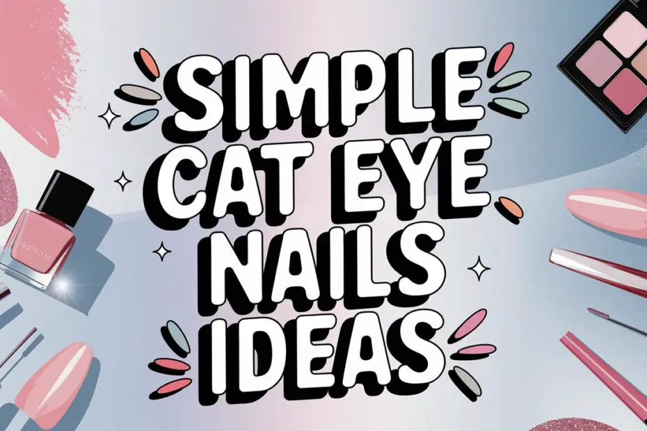 Simple Cat Eye Nails