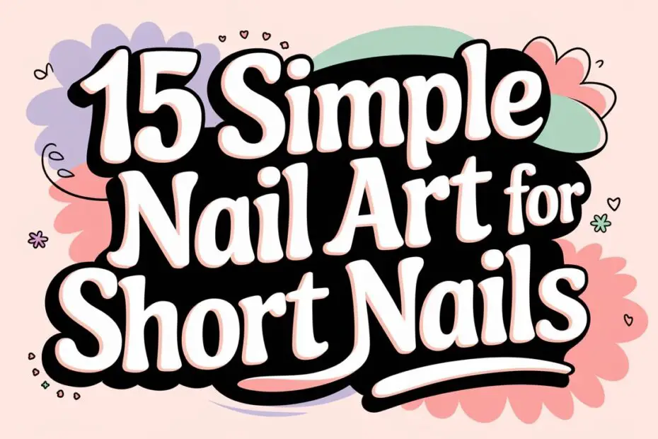 Simple Nail Art for Short Nails