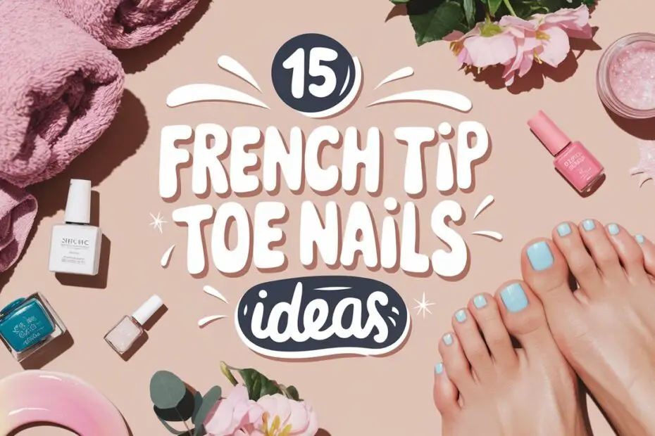 French Tip Toe Nails