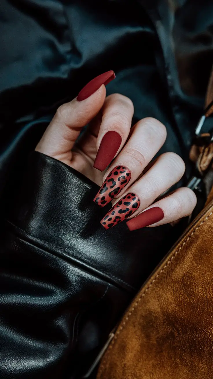 Matte Red Leopard (That Said “Glossy Who”)
