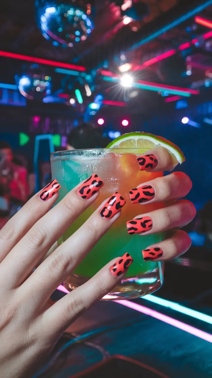 Neon Red Leopard (That Screams “I’m The Party”)