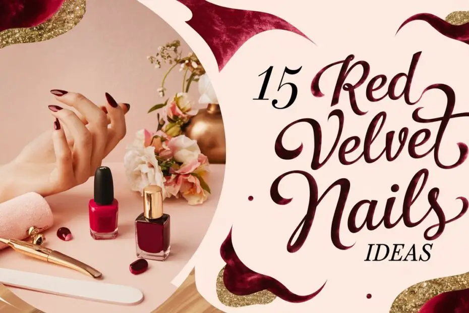 Red Velvet Nails Ideas