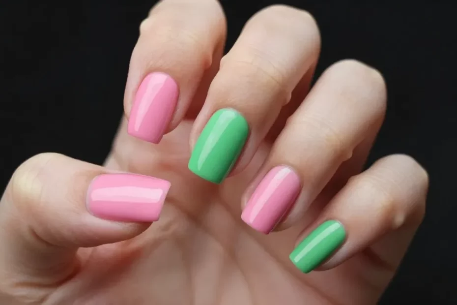7 Pink Green Nails You’ll Screenshot Instantly For Your Next Manicure