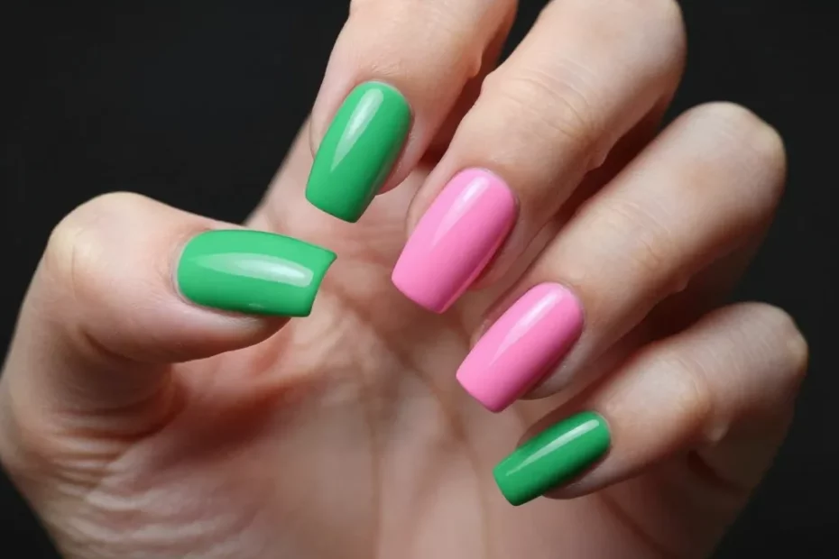 7 Green And Pink Nails That Instantly Upgrade Your Manicure Game