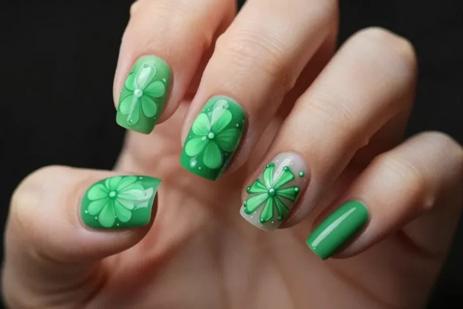 7 Green Flower Nails You’ll Want Screenshotted For Your Next Mani
